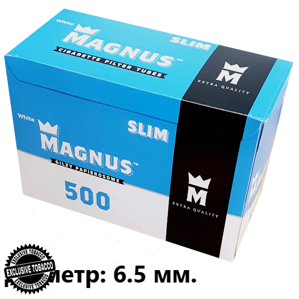 MAGNUS Slim WHITE (500шт) Діаметр: 6.5 мм